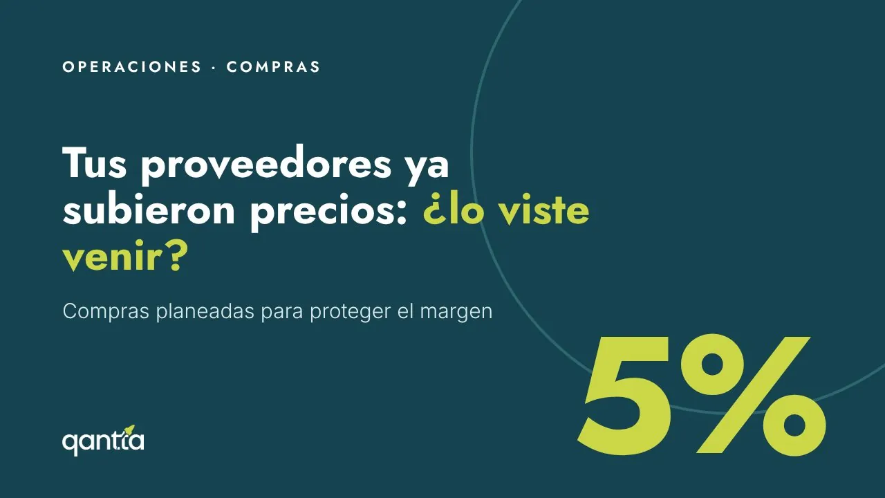 Tus proveedores ya subieron precios: ¿tu modelo de compras lo vio venir?